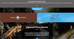 Desktop Screenshot of kaprunmuseum.at